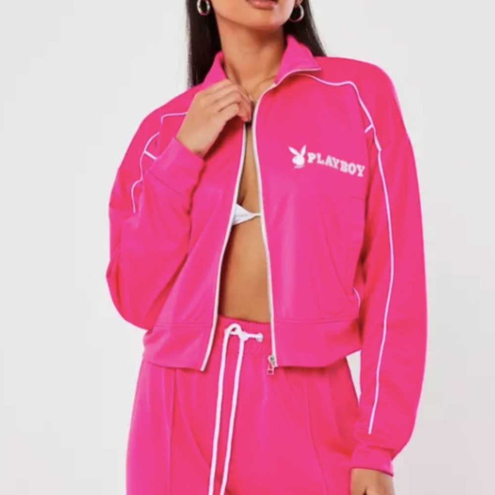 NWOT Misguided x Playboy Zip Up